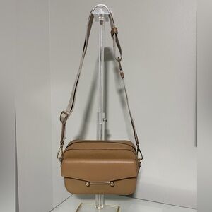 New! Strathberry Mosaic Camera Bag - Caramel